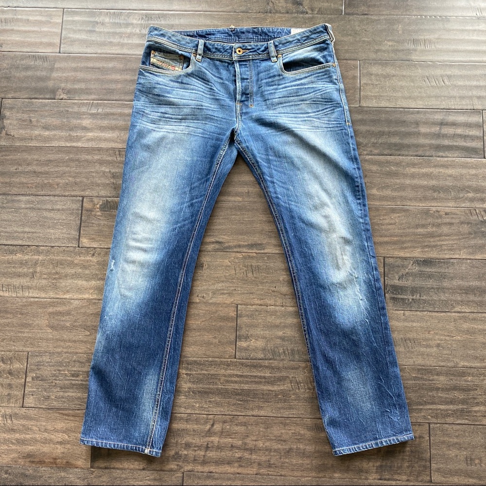 Diesel Men's Blue Bootcut Jeans